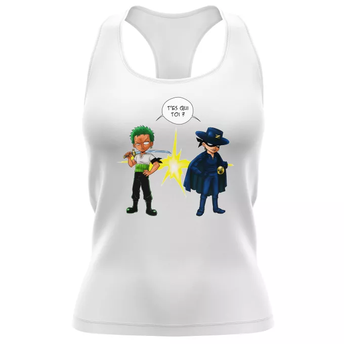 Débardeur Femme Parodie One Piece D'un Z qui veut dire... - Zorro Roronoa