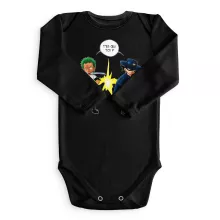 Body bébé manches longues Zorro Roronoa « D'un Z qui veut dire... » – Parodie One Piece