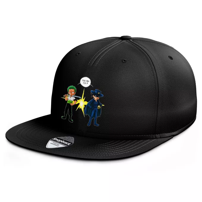 Casquette Rap Snapback Parodie One Piece D'un Z qui veut dire... - Zorro Roronoa