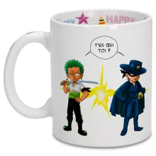 Mug Zorro Roronoa « D'un Z qui veut dire... » – Parodie One Piece