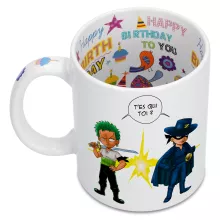 Mug Zorro Roronoa « D'un Z qui veut dire... » – Parodie One Piece