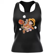 Ruffy Linne för kvinnor “Ruffy och Dhalsim” – Parodi One Piece