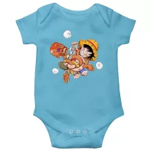 Luffy Baby Bodysuit “Luffy and Dhalsim” – One Piece parody