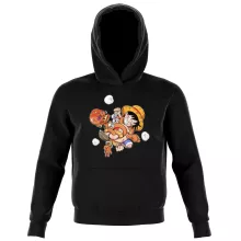 Sweat à capuche Enfant Luffy « Baston élastique » – Parodie One Piece