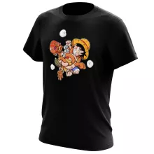 Ruffy T-Shirt “Ruffy und Dhalsim” – Parodie auf One Piece
