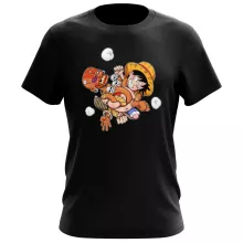 Ruffy T-Shirt “Ruffy und Dhalsim” – Parodie auf One Piece