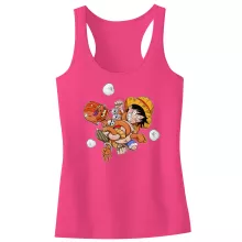 Ruffy Mädchen Kinder Tank top “Ruffy und Dhalsim” – Parodie auf One Piece