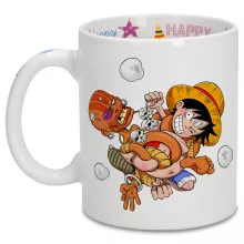 Ruffy Tasse “Ruffy und Dhalsim” – Parodie auf One Piece
