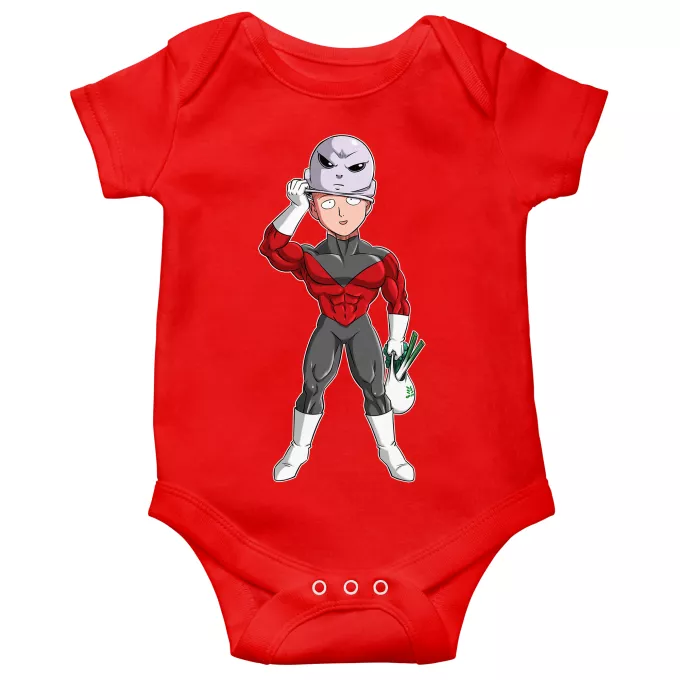 Body bébé manches courtes Parodie One-Punch Man Le secret du plus grand guerrier de l'univers - Saitama, Jiren