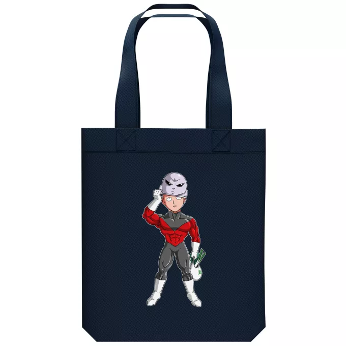Sac Tote Bag en coton Bio Parodie One-Punch Man Le secret du plus grand guerrier de l'univers - Saitama, Jiren
