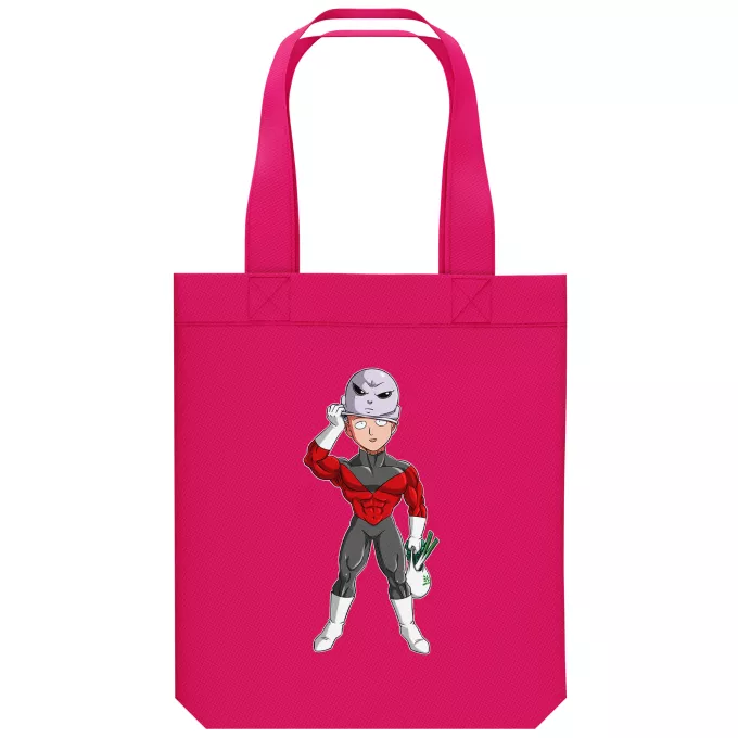 Borsa Tote Bag in cotone organico Paoridia One-Punch Man Saitama e Jiren