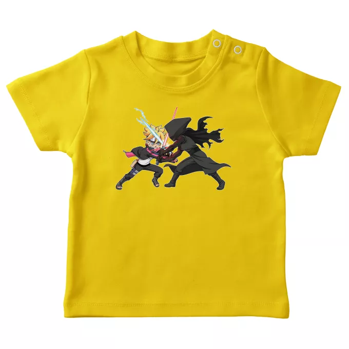 Baby T-shirts Parodi Stjärnornas krig Boruto och Kylo Ren