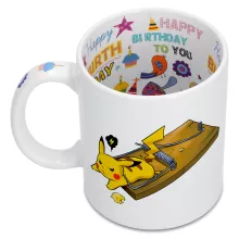 Mug Pikachu « Piège à souris » – Parodie Pokémon
