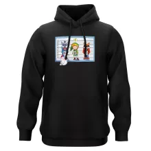 Zelda Parody Black Hooded Sweatshirts - Link and Cucco (Funny Zelda Parody - High Quality Hoodie - Ref : 940)