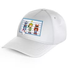 Cappello Bambino e Bambina Bianco parodia Zelda - Link e Cucco (Cappello di qualità premium - Stampata in Francia - Rif : 940)