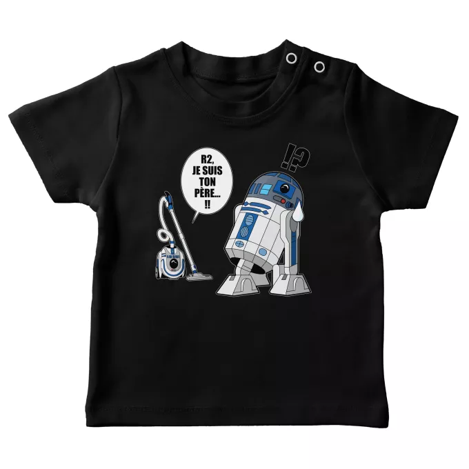 T-shirts para bebés Paródia Guerra das Estrelas