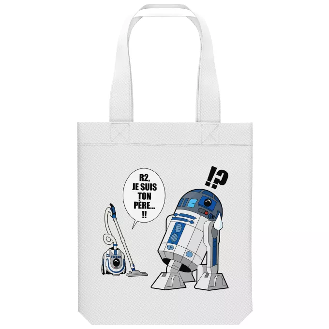 Saco (Tote Bag) de algodão orgânico Paródia Guerra das Estrelas
