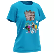 T-shirt Femme Seiya « 4 touristes japonais perdus en Grèce... » – Parodie Saint Seiya