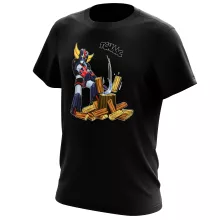 Rood heren-T-shirt parodie UFO Robot Grendizer - UFO Robot Grendizer (Hoogwaardig T-Shirt - bedrukt in Frankrijk - Ref : 987)