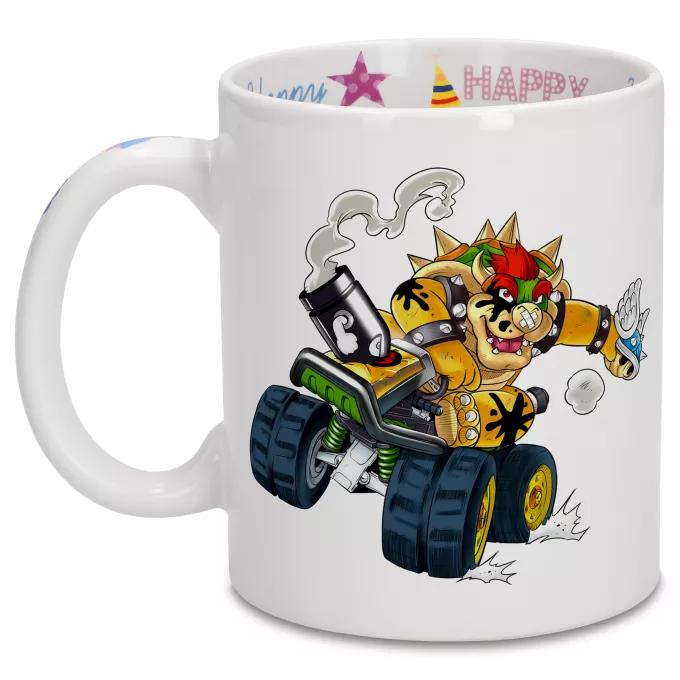 Tazze di compleanno Paoridia Mario Kart Bowser - Koopa