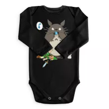 Fatinho de manga comprida para bebé Link “Link e Totoro” – Zelda de parodia