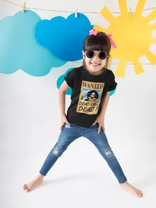 Brook Wanted T-shirts kinderen meisjes – One Piece parodie