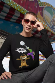 Piccolo Langarm T-Shirt “NACH HAUSE!!! (deutsche Fassung)” – Parodie auf Dragon Ball