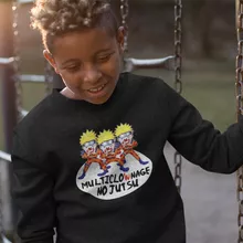Pull Enfant Naruto Multiclonage « Multiclownage No Jutsu !! » – Parodie Naruto