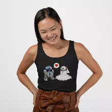 Camiseta Mujer sin mangas R2-D2 – Parodia de Star Wars