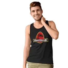 Camiseta de tirantes Yoshi VS Jurassic Park – Parodia de Yoshi