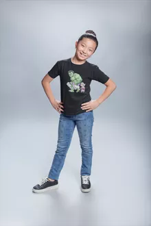 Der unglaubliche Hulk Mädchen Kinder T-Shirt – Parodie auf MCU
