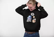R2-D2 Hoodie “R2-D2 and BB-8” – Star Wars parody