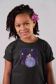 T-shirts crianças raparigas O Principezinho Vegeta – Dragon Ball Z de parodia