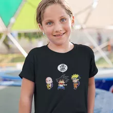 Son Goku Flickor barnens T-shirts “Son Goku, Kuririn och Naruto” – Parodi Naruto