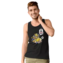 Scorpio Milo Herren Tank Top “Gold Saint Scorpio Milo (englische Fassung)” – Parodie auf Saint Seiya