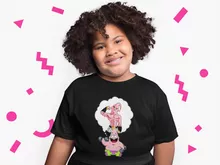 Dragon Ball Z - DBZ Lustiges Fuchsienrosa Mädchen Kinder T-Shirt - Patrick Star und Majin Boo (Dragon Ball Z - DBZ Parodie signiert OKIWOKI - Hochwertiges Herren-T-Shirt - Ref : 929)