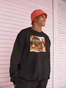 Ruffy Tröja “Ruffy och Kaido, Eren och den kolossala Titan” – Parodi One Piece
