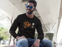 Langarm T-Shirt “Naruto und Kyubi” – Parodie auf Naruto