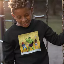 Sudadera Niño Mujer Maravilla “Mujer Maravilla, Increíble Hulk und  Hombre Araña” – Parodia de El Increíble Hulk