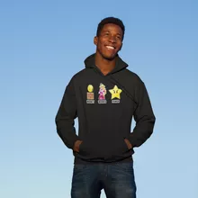 Sudadera con capucha Mario “Women, Money and Power” – Parodia de Super Mario