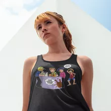 Débardeur Femme Sanji « ça se passe comme ça chez les dragueurs... » – Parodie One Piece