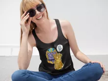 Débardeur Femme « Une menace (pas) très sérieuse... » – Parodie Thanos