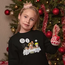 Pull Enfant Luffy « La recette d'un bon shonen Manga (Super Deformed) » – Parodie Naruto