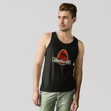 Camisola de alças homens “Yoshi e Parque Jurássico” – Yoshi de parodia