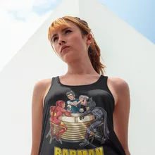 Débardeur Femme Iron Man « Barman, le super Héros du quotidien ! » – Parodie Batman