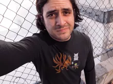 T-Shirt à manches longues « Couché ! » – Parodie Naruto