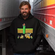 Sweat à capuche Mario « Un mauvais tuyau... » – Parodie Super Mario