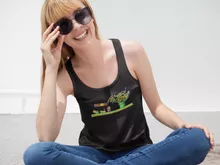 Camisola de alças Mulher Donatello “Donatello, Michelangelo, Leonardo, Raphael e Super Mario” – Super Mario de parodia