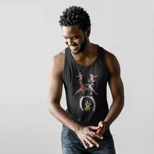 Son Goku Tank Top “Son Goku Super Saiyajin 4 and the Pink Panther” – Dragon Ball GT parody