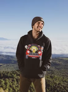 Pikachu Kapuzenpullover “Pikachu, Ash und Down” – Parodie auf Pokémon